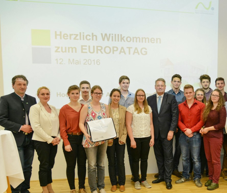 europatag 2016 bundesminister HLUW Yspertal gruppe e